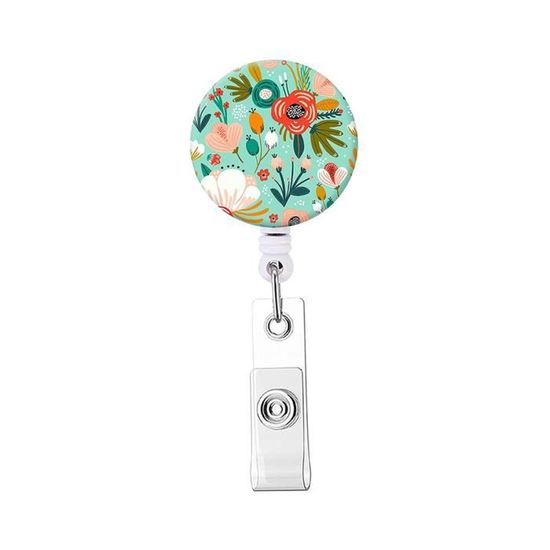 Porte-badge Rétractable Avec Motif - Corde 66 Cm, Clip, Pour Infirmiers, Enseignants, étudiants