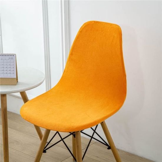 Lot De 2 Housses De Chaise Velours Extensibles - Style Scandinave - Pour Siège 45-52 Cm, Dossier 40-48 Cm - Lavable Machine - Couleur Rose