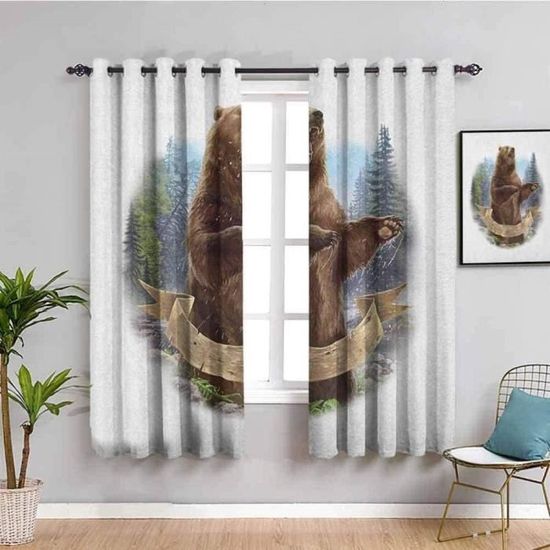 Rideaux Occultants Chambre 160x160 Cm - Créativité Rayures Carrées - 90% Occultation Thermique 3D - 2 Panneaux à Œillets - Sans Formaldéhyde