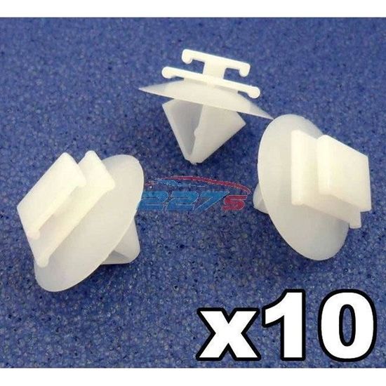 VVO Attaches - Lot de 10 clips de carte en plastique blanc pour porte d'entrée Volkswagen Amarok, Up
