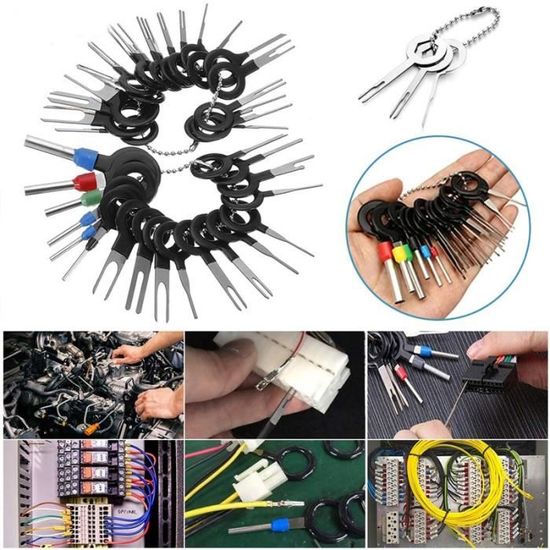 2 Outils Extracteur Terminal Voiture 2mm & 3mm – Acier Inoxydable Pour Démonter Connecteurs Sans Dommage