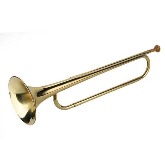 Cornet En Laiton Doré Vaguelly - Trompette De Débutant Avec Embouchure 7C - Pour Fanfares