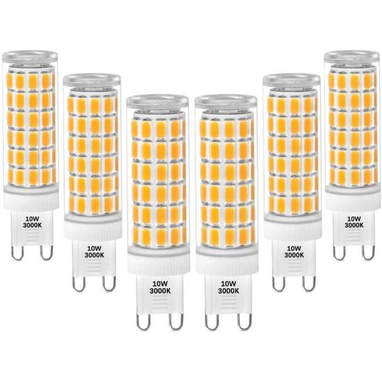 Lampes Ampoules Culot G9 GU9 LED 10W 900Lm Remplacer Halogene G9 60W Blanc Chaud 3000K SMD5730 Sans Scintillement AC100265V P 3995 Cdiscount Maison