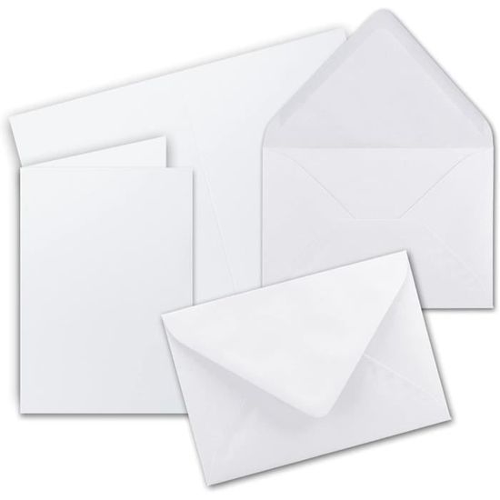 LOT DE 8 CARTES POSTALES CARRÉES AVEC ENVELOPPES - LOA LYS
