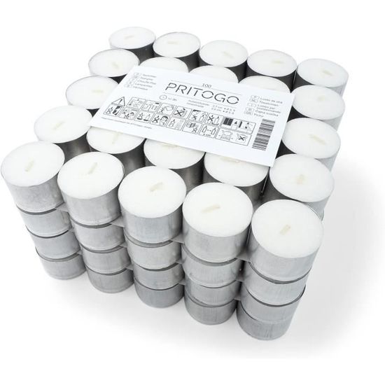 Lot De 12 Bougies Pointes Fines Et Robustes - Blanc - Longueur : 30 Cm