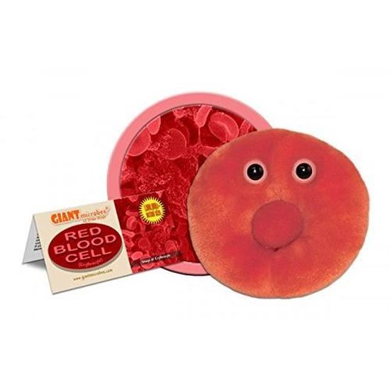 Giant Microbes 5 7 Red Blood Cell Erythrocyte Microbe Plush Toy