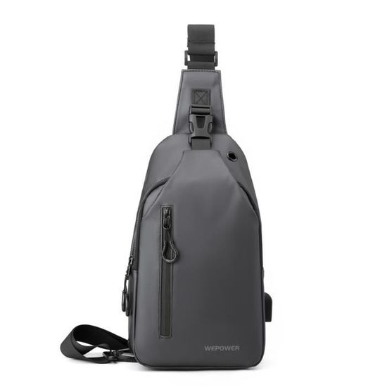 Sacoche De Poitrine/sac à Bandoulière Homme Hally Day - Pour Cyclisme, Sport, Voyage - Polyester Léger Et Résistant