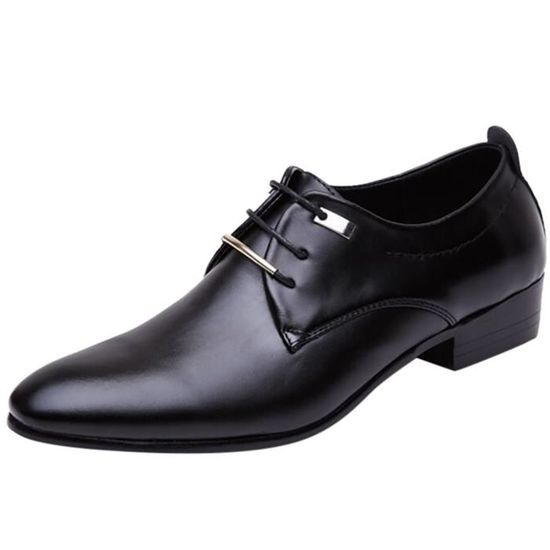 Chaussures Homme Cuir Été Pointues Britanniques – Élégantes Décontractées Mariage Bureau