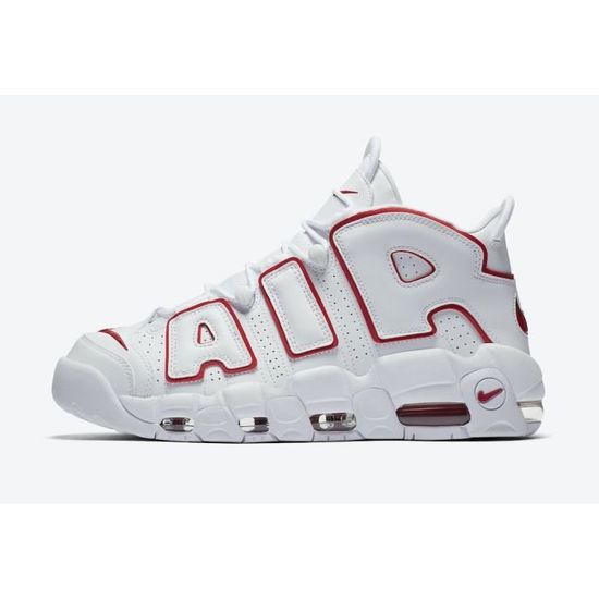 Baskets Nike Air More Uptempo 92 Blanc Homme Cuir Blanc Cdiscount Chaussures