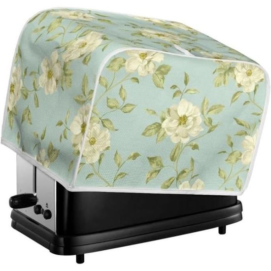 Housse Anti-poussière Pour TV 32 à 80 Pouces - Tissu élastique Polyester - Motif Fleurs - Demi-couverture Pour Aération - 3