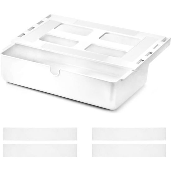 Tiroir de bureau autocollant – Tiroir de bureau suspendu – Pour bureau