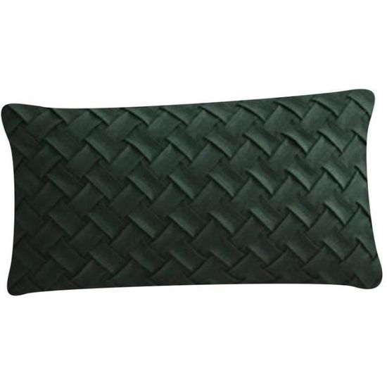 Tosleo Housse Coussin Noel 45x45 Lot De 2 Taie D'oreiller Deco Noel Coton Et Lin 3D Sapin De Noël Vert Brodé Decoration Noel Pour Hiver Canapé Salon Chambre Lit Chaise Jardin Maison