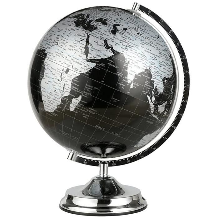 Globe Terrestre Rotatif 20.3 Cm Avec Arc En Métal Lourd, Décor éducatif Rizik
