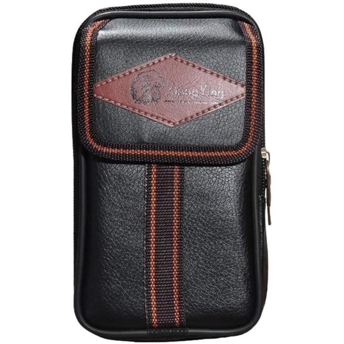 Sacoche ceinture cuir homme best sale