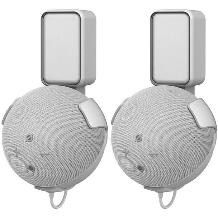 ABS Blanc Support Mural Pour Echo Dot 4 Et 5 - Installation Facile Et Gainage De Câbles Intégré (Blanc) Support Ranrao Echo Dot 4 5