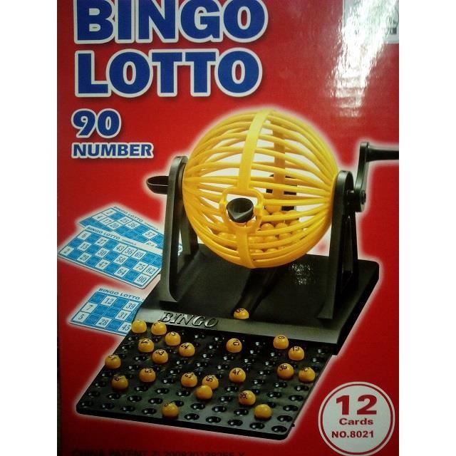 Jeu LOTO BINGO Complet Boulier + 90 Boules + 12 Ca