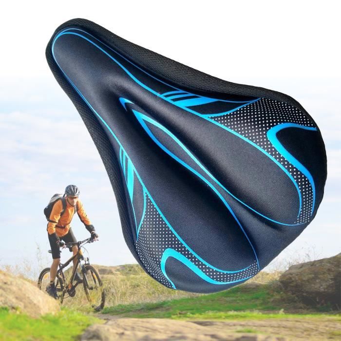 Vélo Selle Housse,Housse de Siège de Vélo en Gel,Silicone Coussin de Selle pour Vélo,Doux pour VTT de Montagne,Vélo de Route