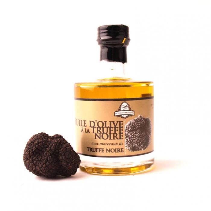 Huile d'olive vierge extra a la truffe noire 100 ml - Intergourmandise