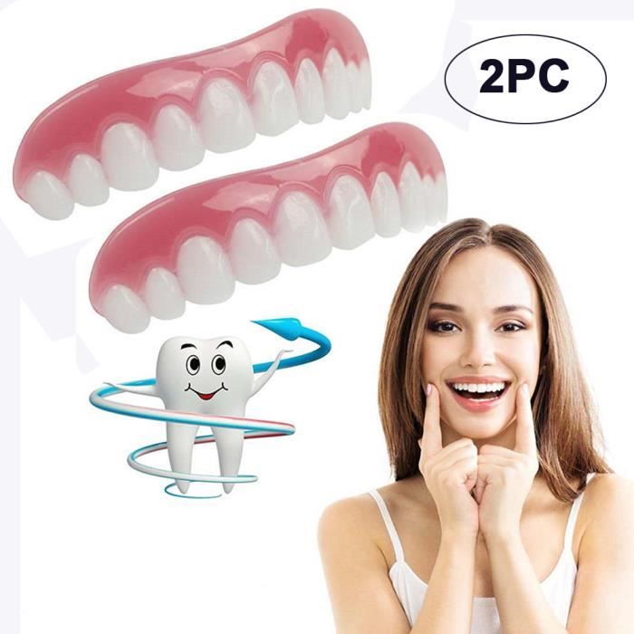 2PC Comfort Fit Flex Cosmetic dents prothétiques dents Top cosmétiques YYW80716083
