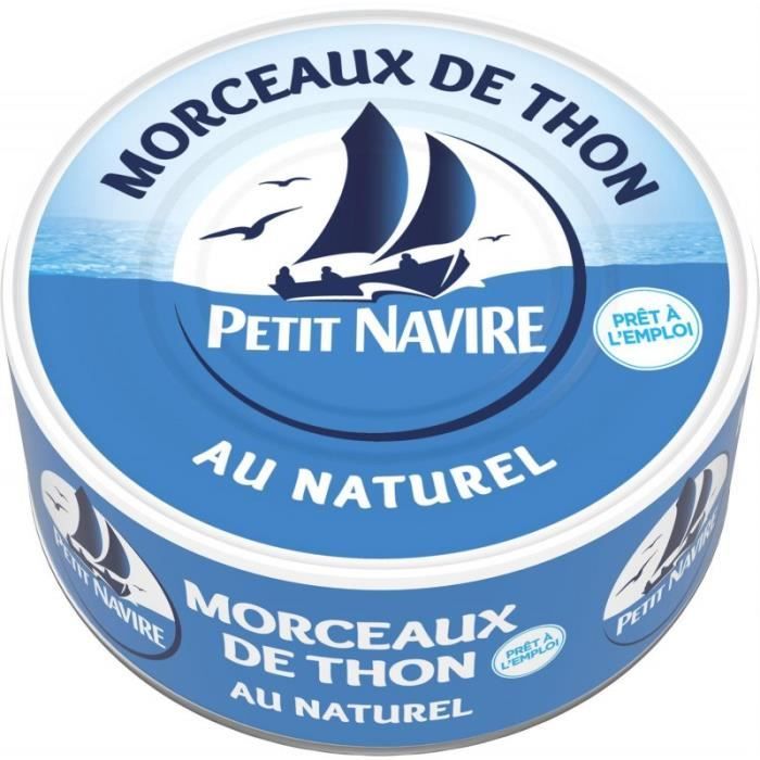 PETIT NAVIRE - Morceaux De Thon Au Naturel Démarche Responsable 112G - Lot De 4