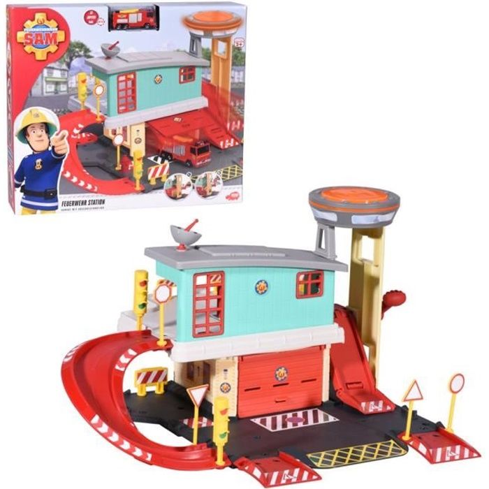 Caserne de pompiers 2 étagesincl. Die-Cast JupiterDimensions de l'emballage: 9,5 x 43,5 x 38,5 cmConvient aux enfants à partir