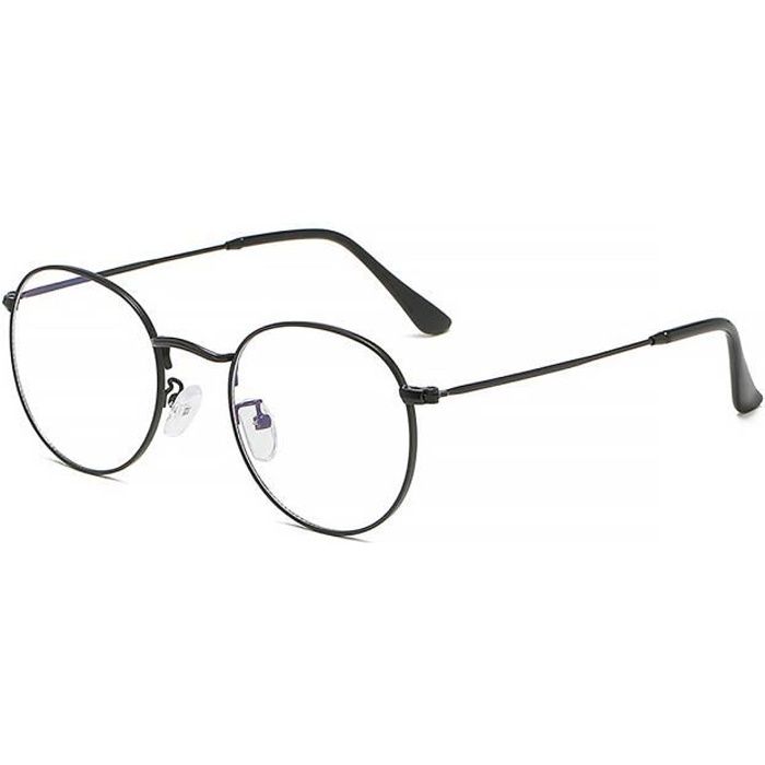 Lunettes Anti Lumière Bleue Anti UV Anti Fatigue pour Jeu Ordinateur Téléphone Tablette TV Ecrans Noir