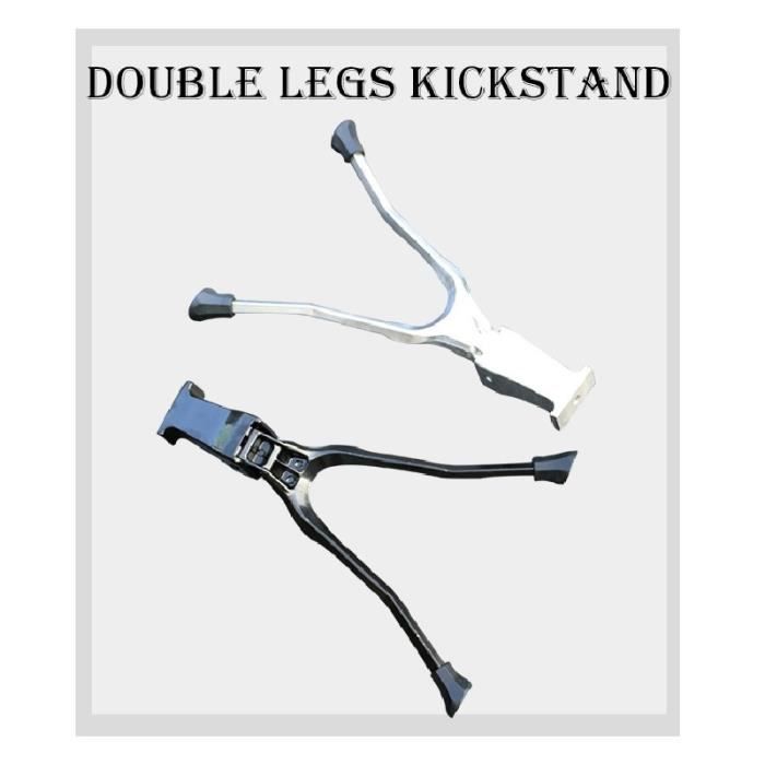 Pièce Détachée,Béquille de vélo Double jambe béquille pour 20 -24- 26 700C Bequille Velo Soporte Bicicleta - Type 20 inch silver