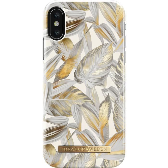 Coque Fashion Platinum Leaves iPhone X/XS