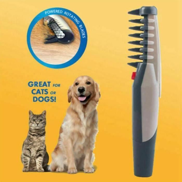 Électrique chien chat toilettage peigne rasoir toiletteur animal poil rasoir ciseaux brosse