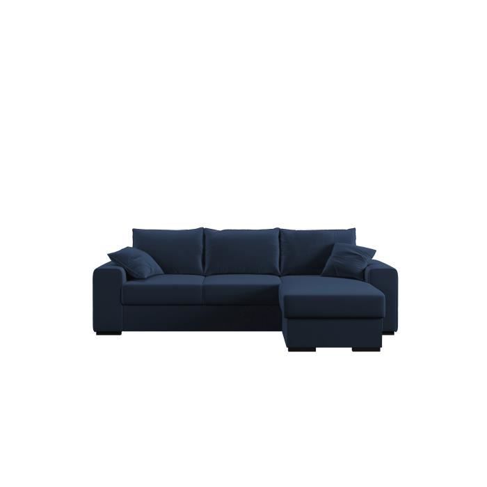 Canapé d'angle Bleu Velours