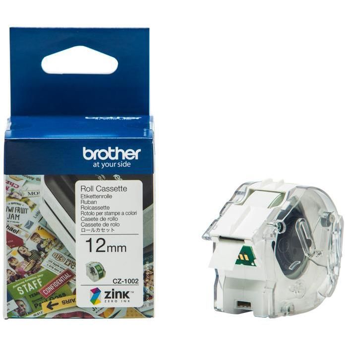 BROTHER Étiquettes continues CZ-1001 - 0,94 cm x 5 m - Pour VC-500 W