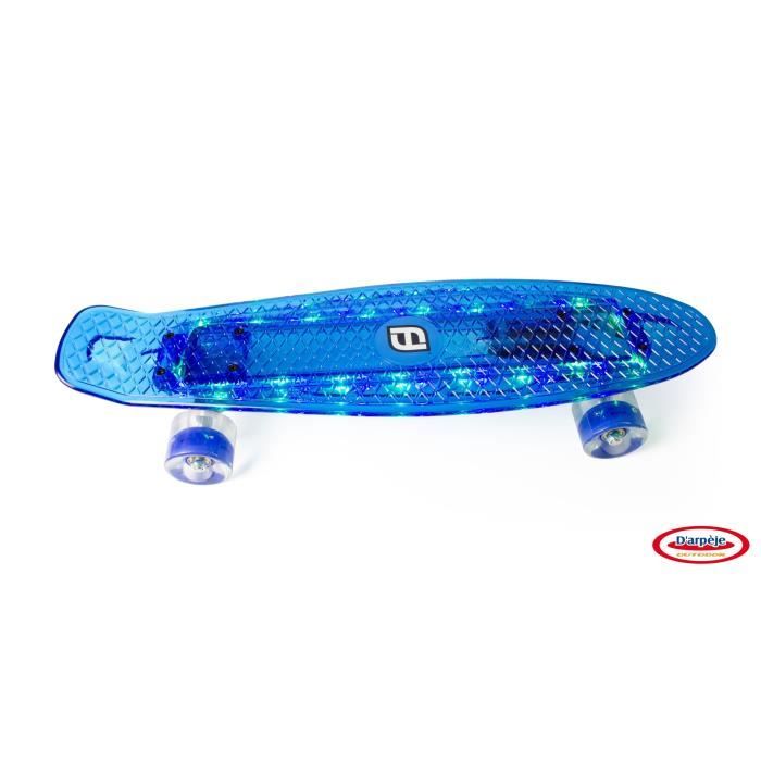 FUNBEE Mini Cruisers Plastique Led Bleu