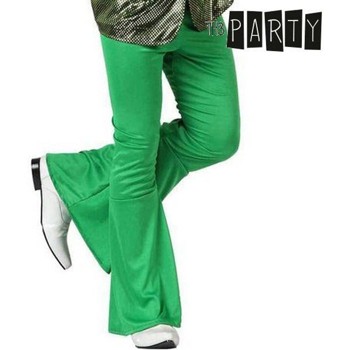 Pantalon pattes d'éléphant disco vert - Accessoire Taille - M/L