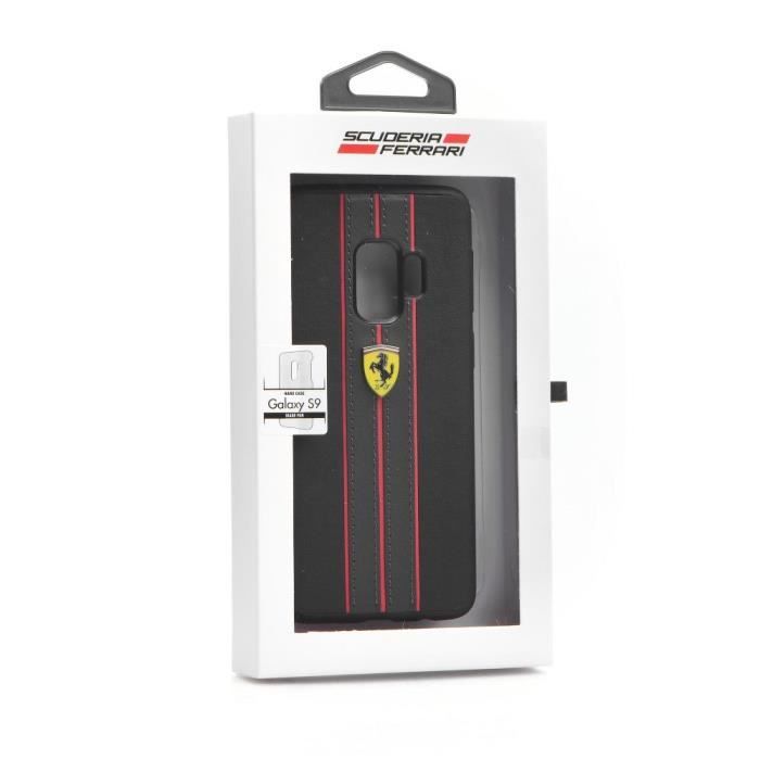 Coque Ferrari FESURHCS9BKR Samsung S9 Noir*