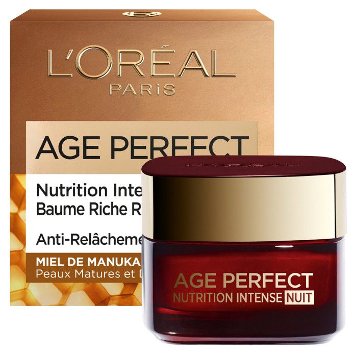 L'ORÉAL PARIS - Age Perfect Nutrition Intense Crème Riche Réparatrice Anti-âge Nuit - 50 ml
