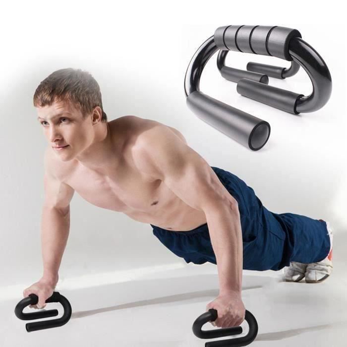 Support push-up de type S - Équipement de fitness d'intérieur avec support push-up de type S Boîte en cuir