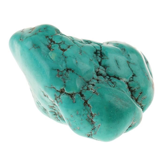 5cm Pierre Turquoise Naturelle Brute énergie Minérale Cristal Décoration de Bureau à Domicile Ornement Spirituel pour La Santé
