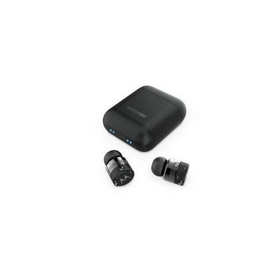 Motorola VerveBuds 120 - Écouteurs Bluetooth Mini True Wireless – Chargeur Portable et Microphone intégré – 15h - IPX6 Waterproof