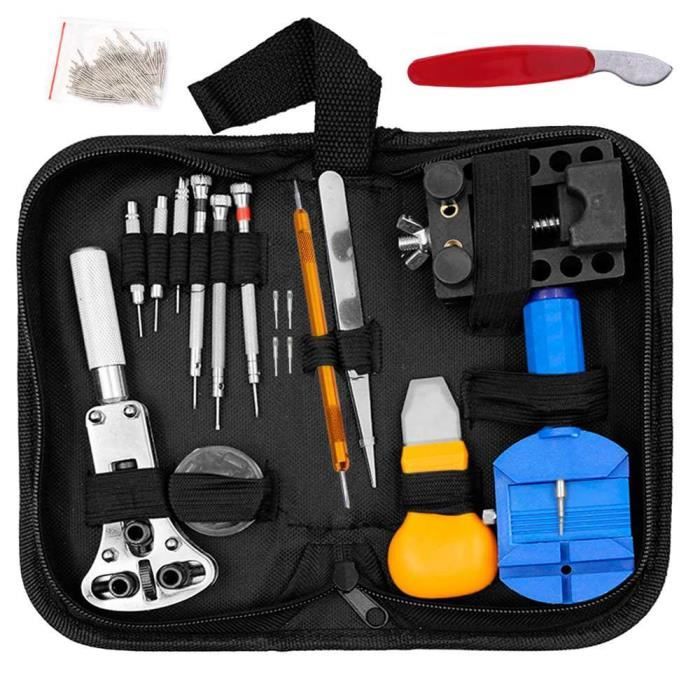 OCIODUAL Kit Réparation 144 Pièces Montre Chasse Goupille Pince Outils Horloger