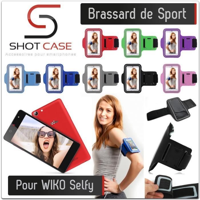 Brassard Sport WIKO Selfy (NOIR) Etui Housse Protection Couleurs
