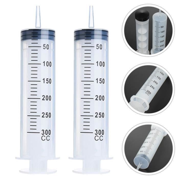 2 pcs Pratique de grande capacité seringue grossière bouche poche a douille - pistolet - seringue ustensiles patisserie
