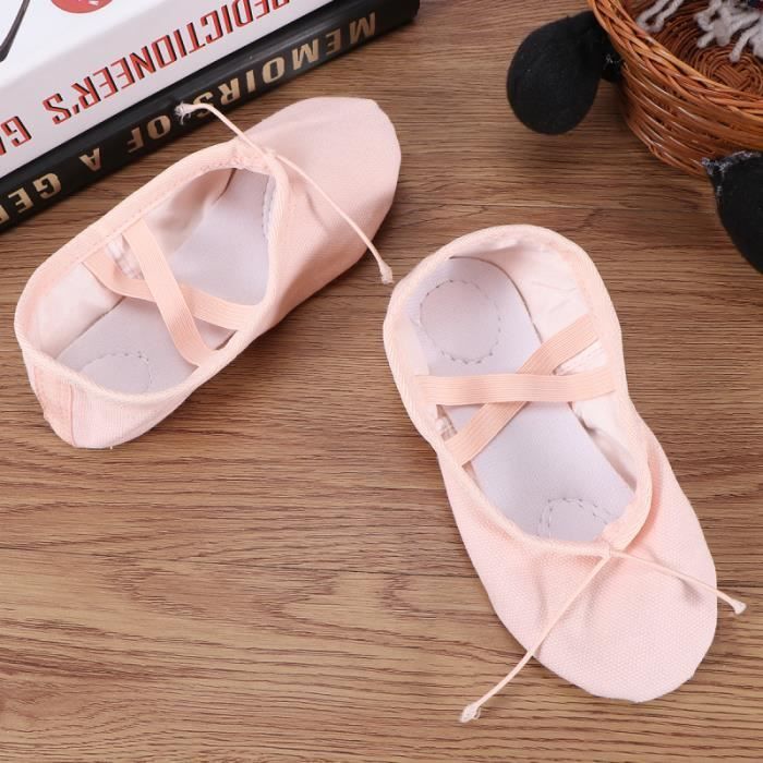 Fille classique toile semelle souple chaussons de ballet danse ACCESSOIRES BEAUTE - BIEN-ETRE - PIECES BEAUTE - BIEN-ETRE