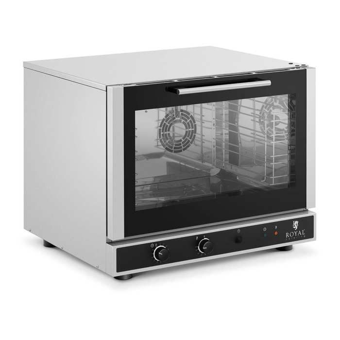Mini Four Électrique À Chaleur Tournante Vapeur Minuteur 120 Min 3400W 4 Plaques