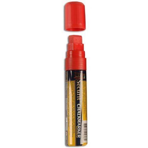 Securit - Marqueur craie liquide - Pointe rectangulaire - Largeur de trait 7 à 15 mm - Rouge Import Royaume Uni