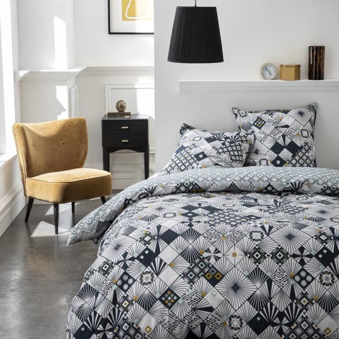 TODAY Parure de couette 100 % Coton 240x260cm SUNSHINE #3.21 - Bleu