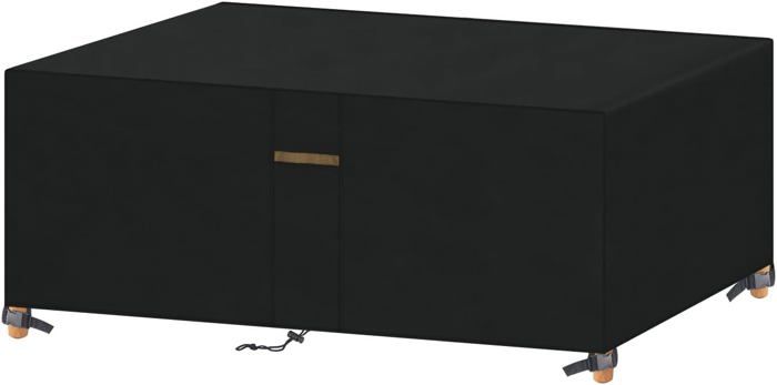 Friedola 15159 Wehncke Deluxe Housse Protection Salon Jardin Table Ronde Noir 125x83 Cm