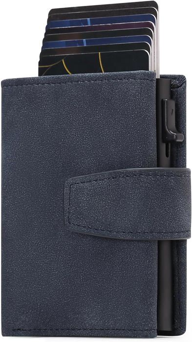 Portefeuille Lavalen® En Cuir Véritable Pour Homme Avec Blocage RFID Grande Capacite Et Poche A Glissiere