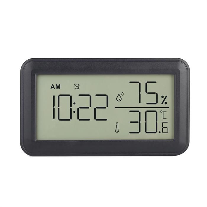 Meilleurs prix pour ThermomèTre HygromèTre IntéRieur avec RéVeil, ThermomèTre NuméRique LCD, pour Chambre, Salon, Cave à Vin (Noir)