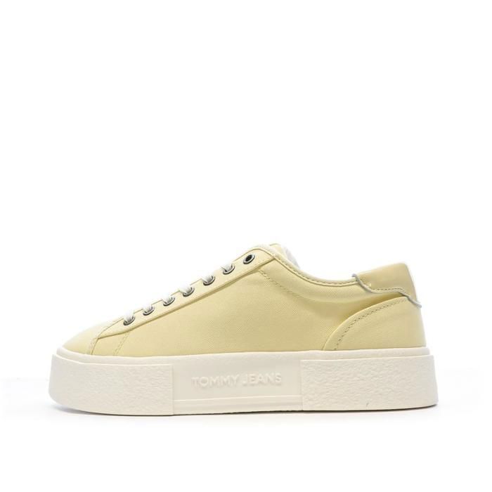 Tommy Hilfiger Baskets Jaunes Femme Tommy Hilfiger Foxing Flatform