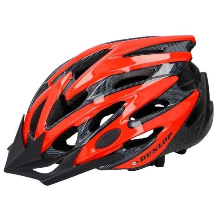 Dunlop - Casque de vélo VTT (Rouge / Noir)